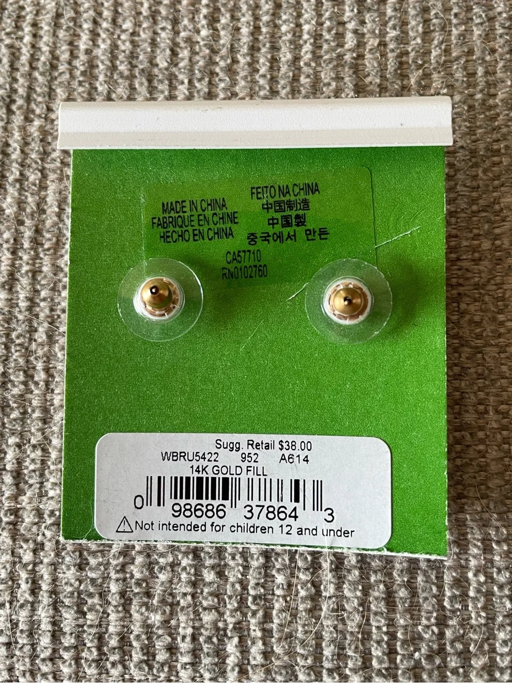 kate spade New York Orange Stud Earrings